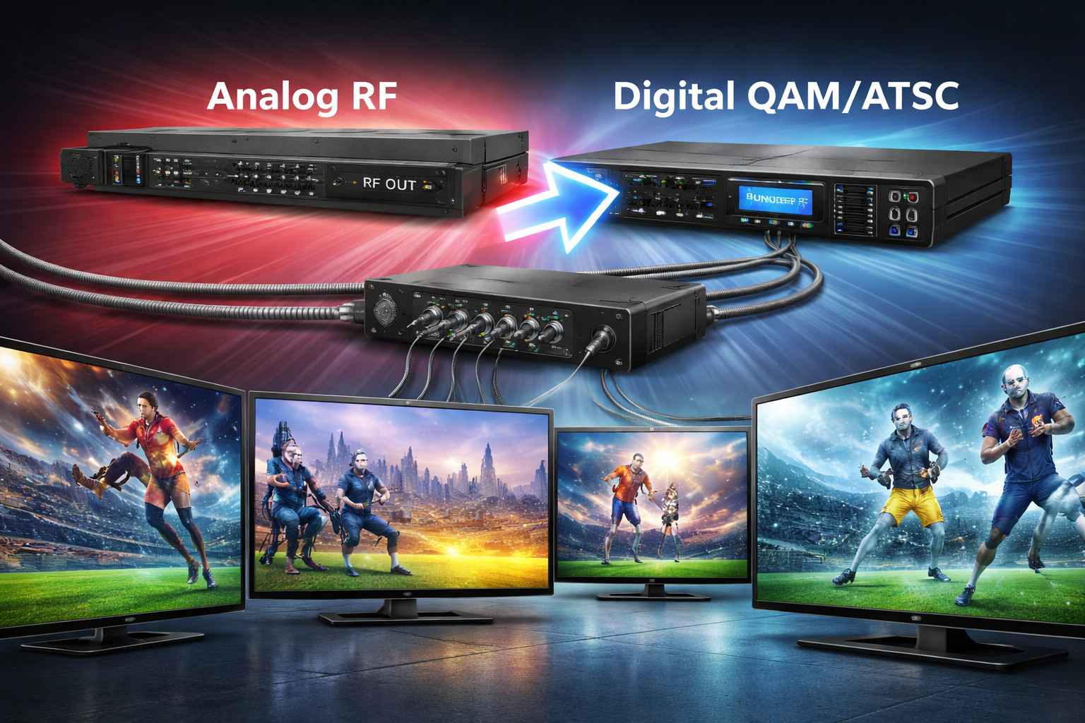 Analog vs Digital HDMI RF Modulators: Why New TVs Require QAM/ATSC (Gym & Commercial Systems)
