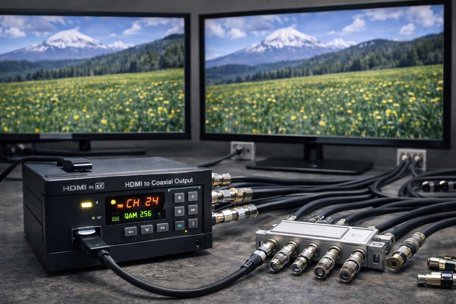 HDMI to Coaxial Cable Splitters