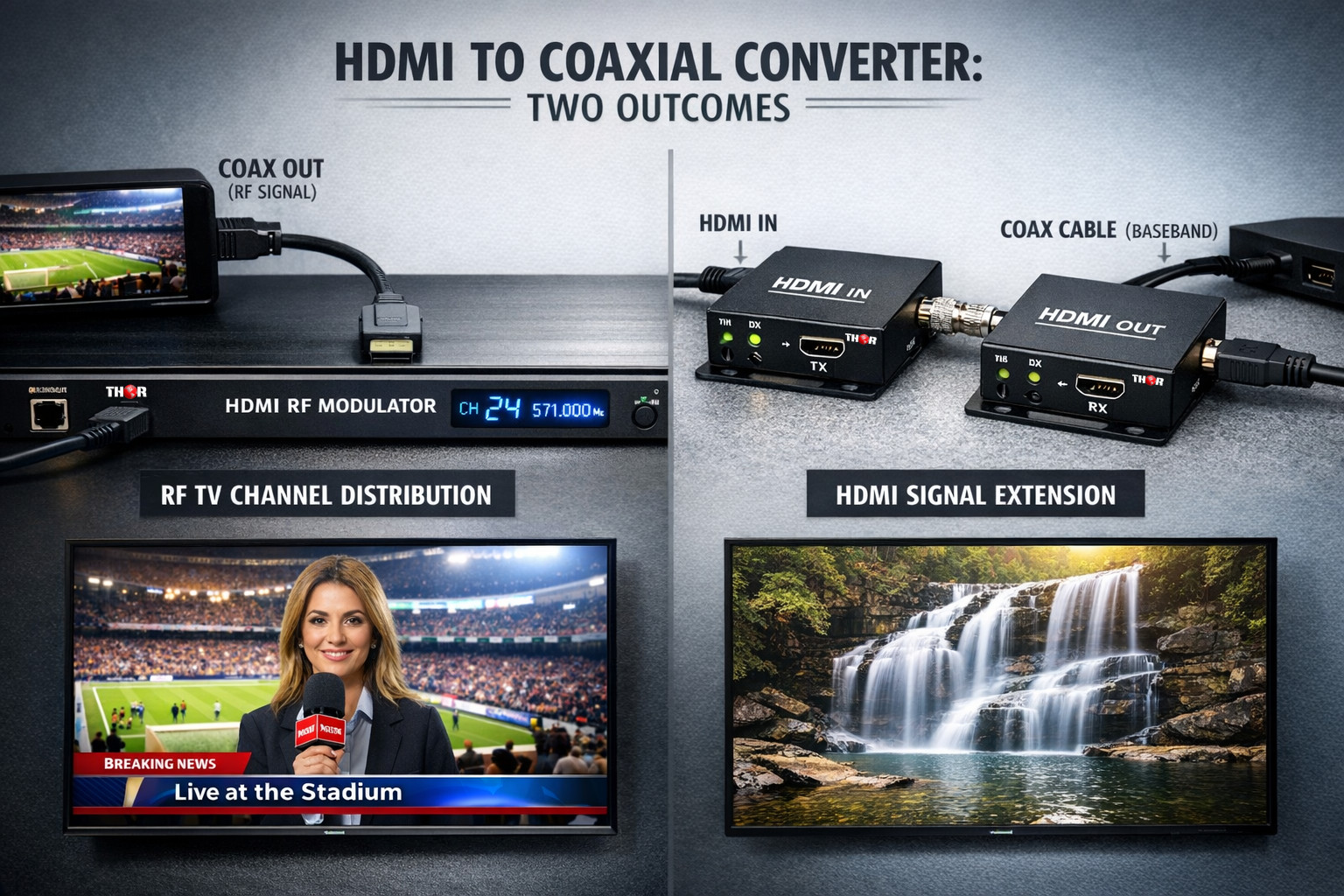 What are the best HDMI to coaxial converters available today? 