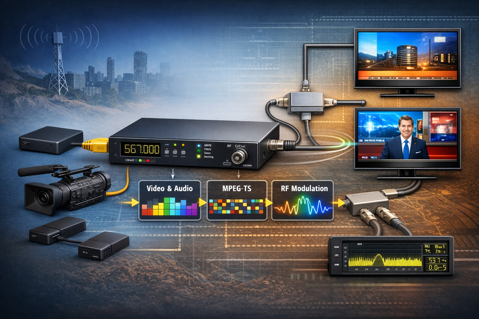 What are the main features to look for in a good HDMI mini modulator?