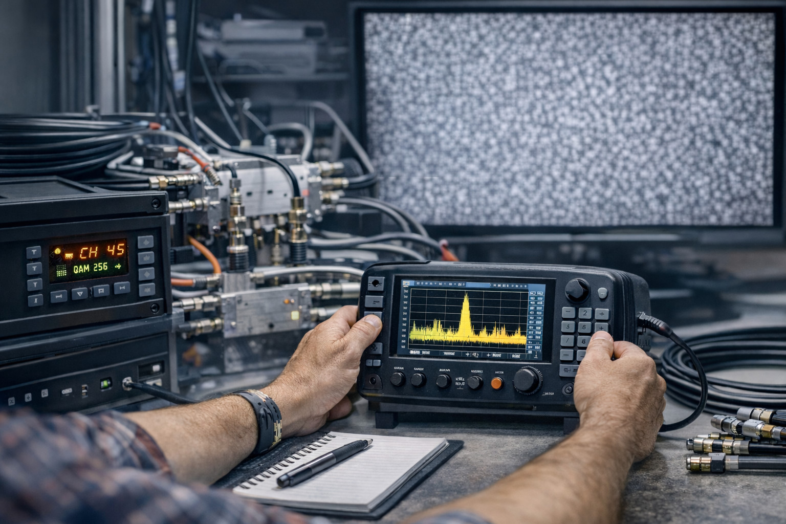 What should I consider when choosing an RF channel for TV distribution?