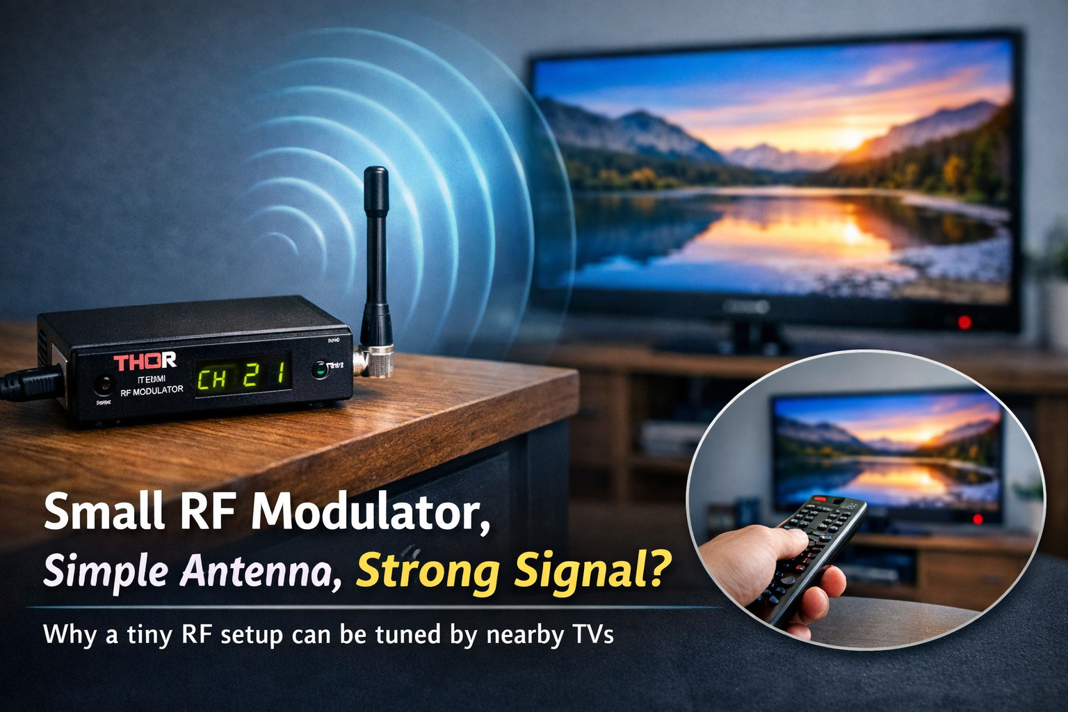 Why a "Small Modulator + Antenna" May Seem to Work