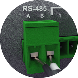 RS485 return data for Thor fiber 1 HD-SDI fiber optic transport 