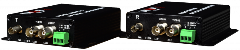 2 Channel Composite Video Multiplexer over fiber - Thor Broadcast