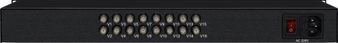 16 Channel BNC CVBS & RS485 Over Fiber | CCTV Extender - Thor Broadcast