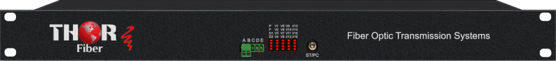 16 Channel BNC CVBS & RS485 Over Fiber | CCTV Extender - Thor Broadcast
