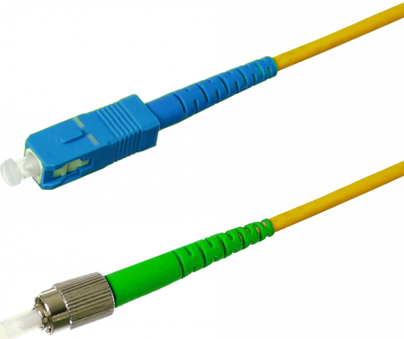 SC/PC to FC/APC Simplex, Singlemode Patch Cable 3.0mm, 1 & 3 Meters ...