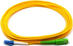 SC/APC to LC/PC Simplex Single Mode Fiber Patch Cable 1M - Thor Broadcast