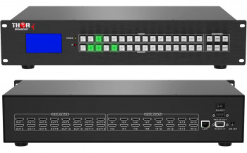 16x16 HDMI Matrix Switch 4K with LAN, IR, RS232, Web GUI contol