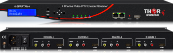 4 Channel HDMI + CVBS Network Encoder Streamer UDP/RTP (Unicast/Multicast), Low latency HLS, RTMP, HTTP & USB playback Sale