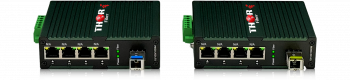 4 Port 10/100/1000 Mbps Gigabit Ethernet Transceiver over Single Fiber