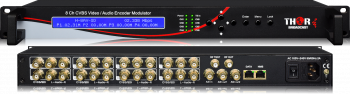 8 Analog Video Audio  ASI and IPTV  SD Encoder Streamer & Mux