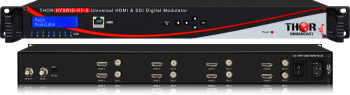 8 canal HDMI y SDI Claro RF CATV Modulador QAM, ATSC, DVB-T, ISDB-T