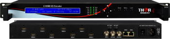 8 HDMI Codificador de Radiodifusión IPTV Streamer y ASI, H. 264 / AC3/ 1080p / CC