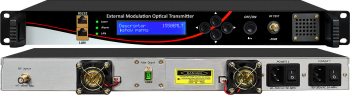 1550nm Externa Modulada Transmisor Analógico o QAM o ATSC de televisión por CABLE RF Largo de la Fibra