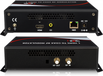 Networked HDMI HD Video to Coax digital RF modulator with Closed Captioning