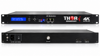 ThoriumIP-4K - 4K60 HDMI IPTV Encoder & ATSC/QAM RF Modulator with H.265/H.264