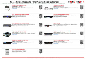 Space Industry Applications Guide with Product Links