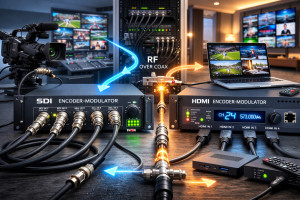 What are the main differences between SDI and HDMI modulators?