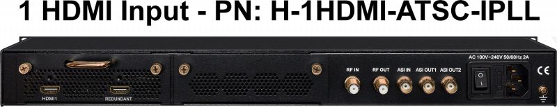  ATSC Modulador 1 Ruta HDMI 1080P HD a ATSC AC3 Audio  Ethernet/Panel Ajuste : Electrónica