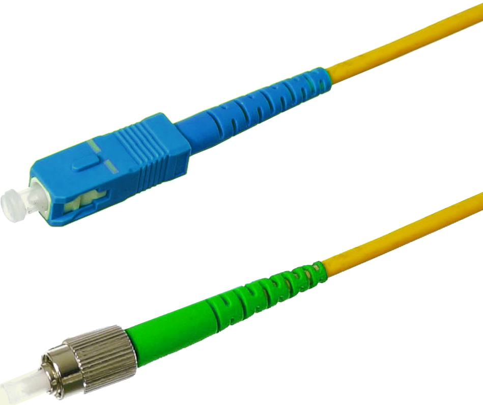 SC/PC to FC/APC Simplex, Singlemode Patch Cable 3.0mm, 1 & 3 Meters