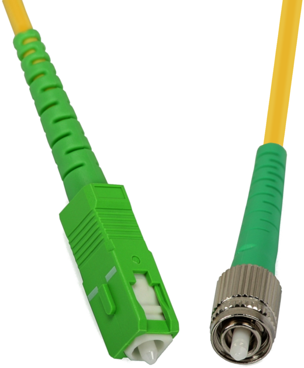 SC-APC to FC-APC 9/125 Singlemode Fiber Patch Cable 1M Jumper Cable 9 .