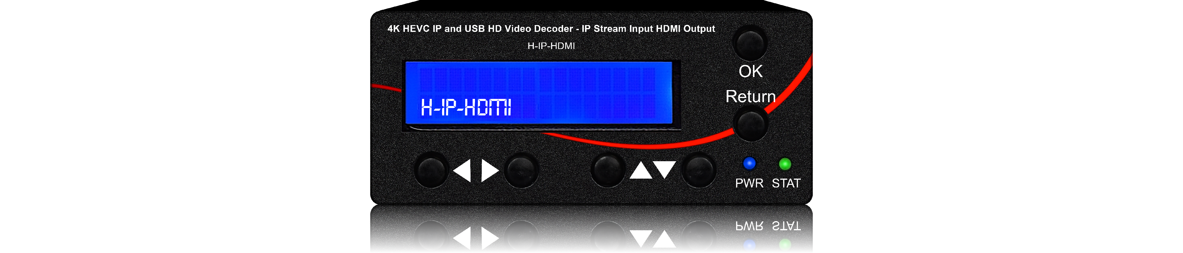 Decodificador UHD 4K H.265 H.264, HDMI, VGA, CVBS, SD, vídeo, IP,  Streaming, SRT, HTTPS